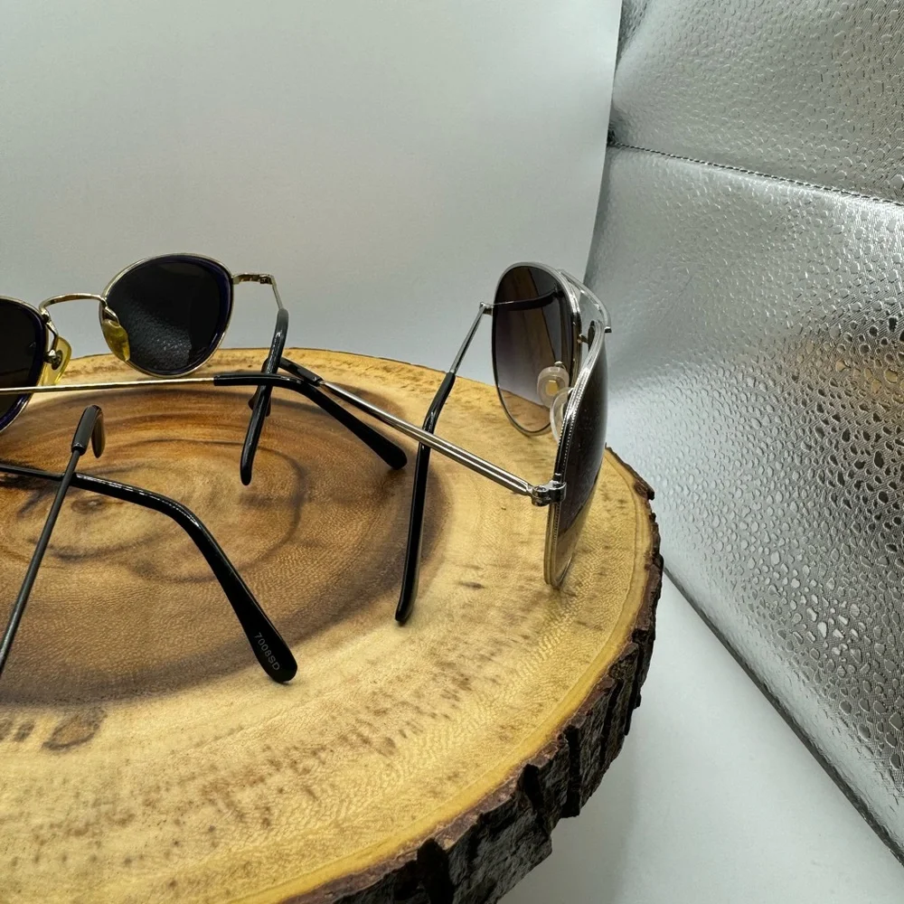 Lot of 3‎ Pairs of Vintage Wire Frame Sunglasses